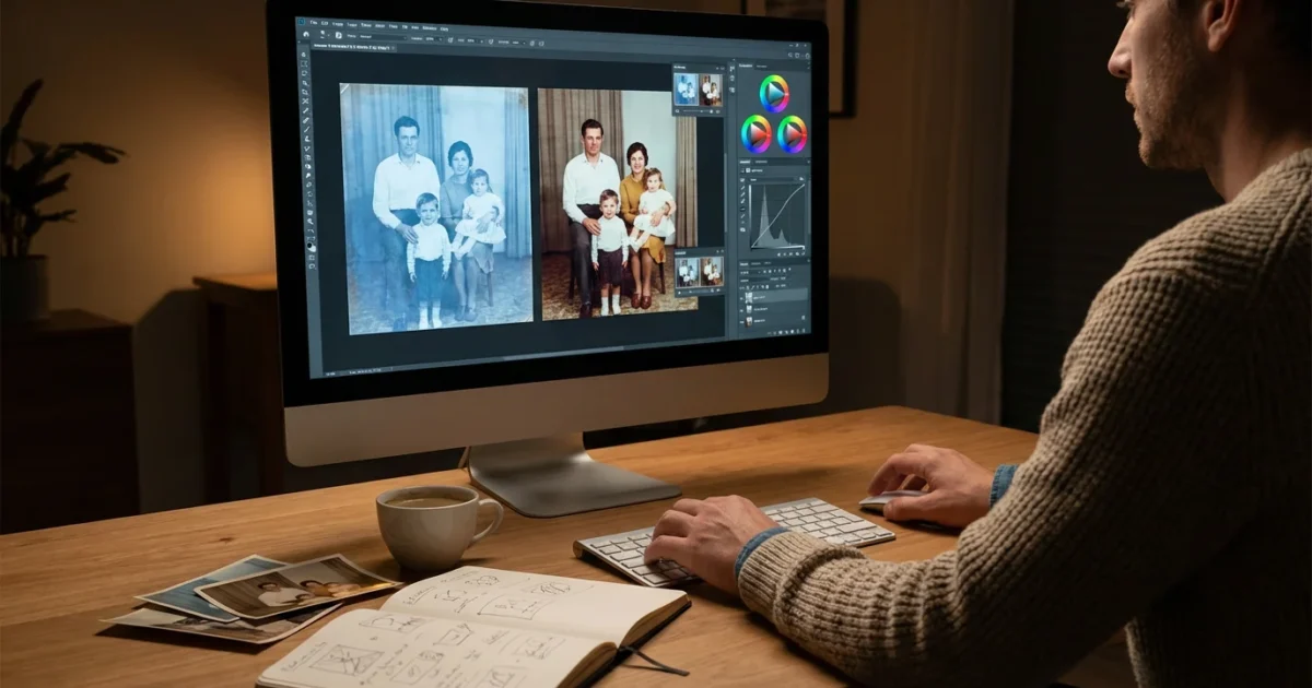 Color Correction Tips for Scanned Photos - guide