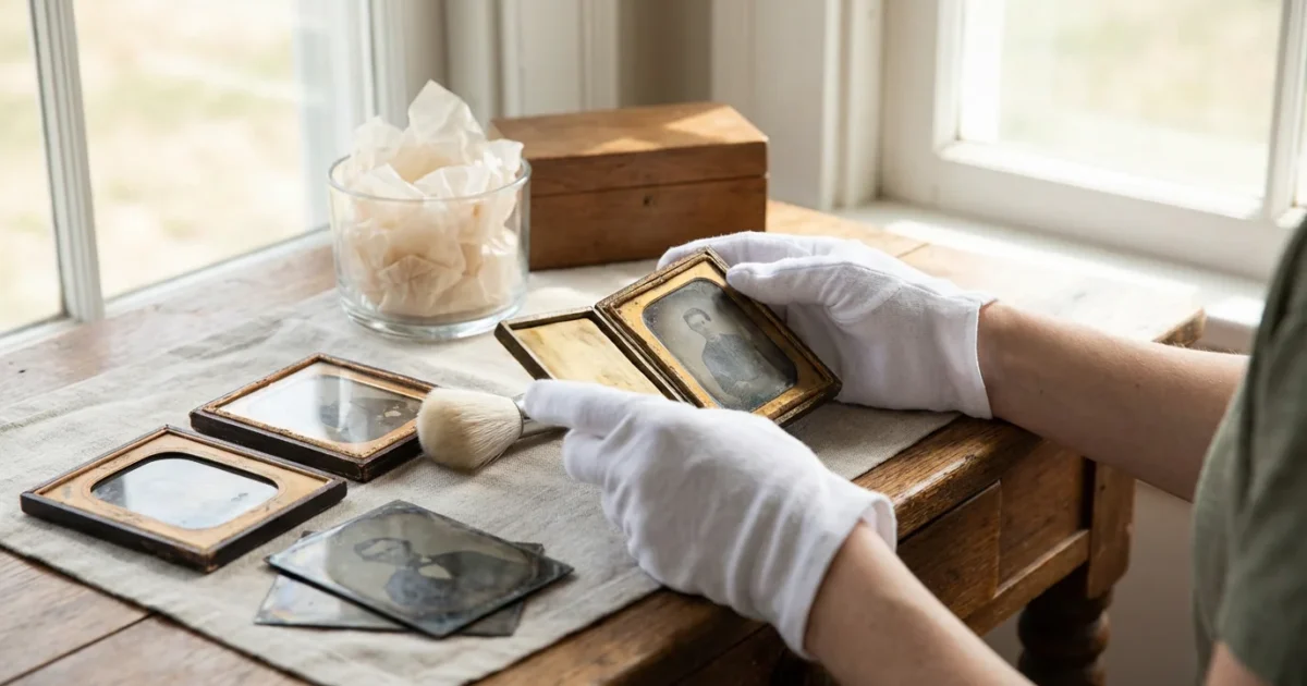 How to Care for Tintype and Daguerreotype Photos - guide