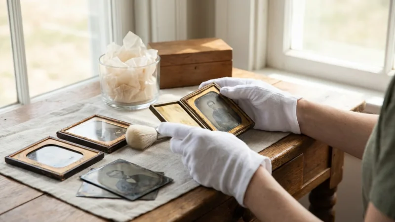 How to Care for Tintype and Daguerreotype Photos - guide