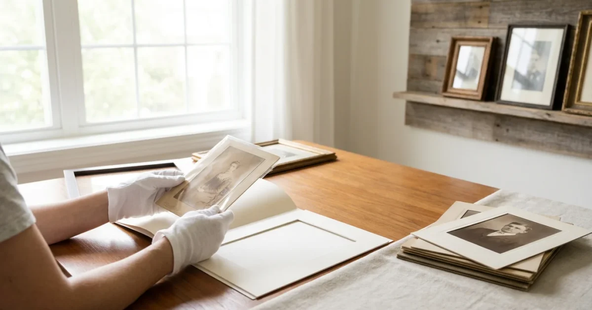 How to Handle and Display Antique Photographs Safely - guide