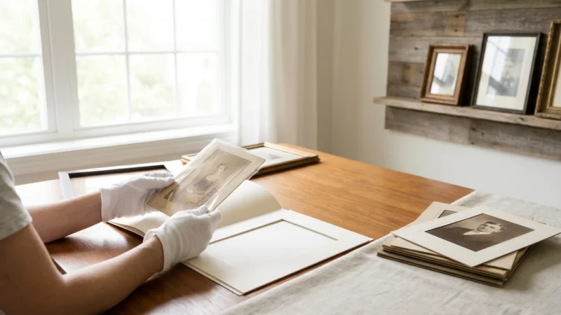 How to Handle and Display Antique Photographs Safely - guide