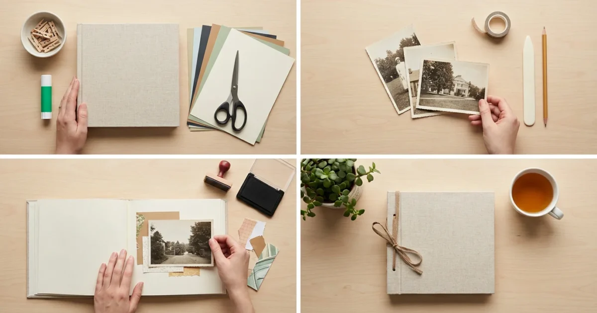 How to Make a Photo Scrapbook from Scratch - guide