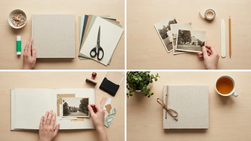 How to Make a Photo Scrapbook from Scratch - guide