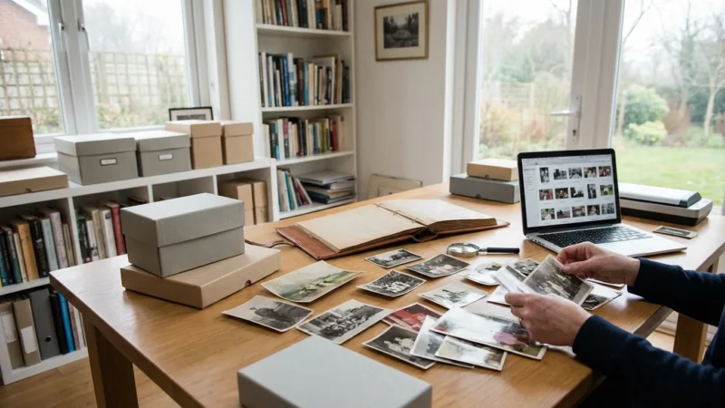 How to Organize Photos for a Family History Project - guide