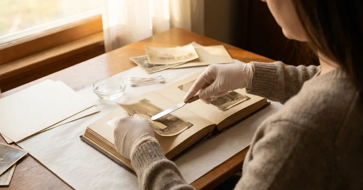 How to Remove Photos from Old Magnetic Albums Safely - guide