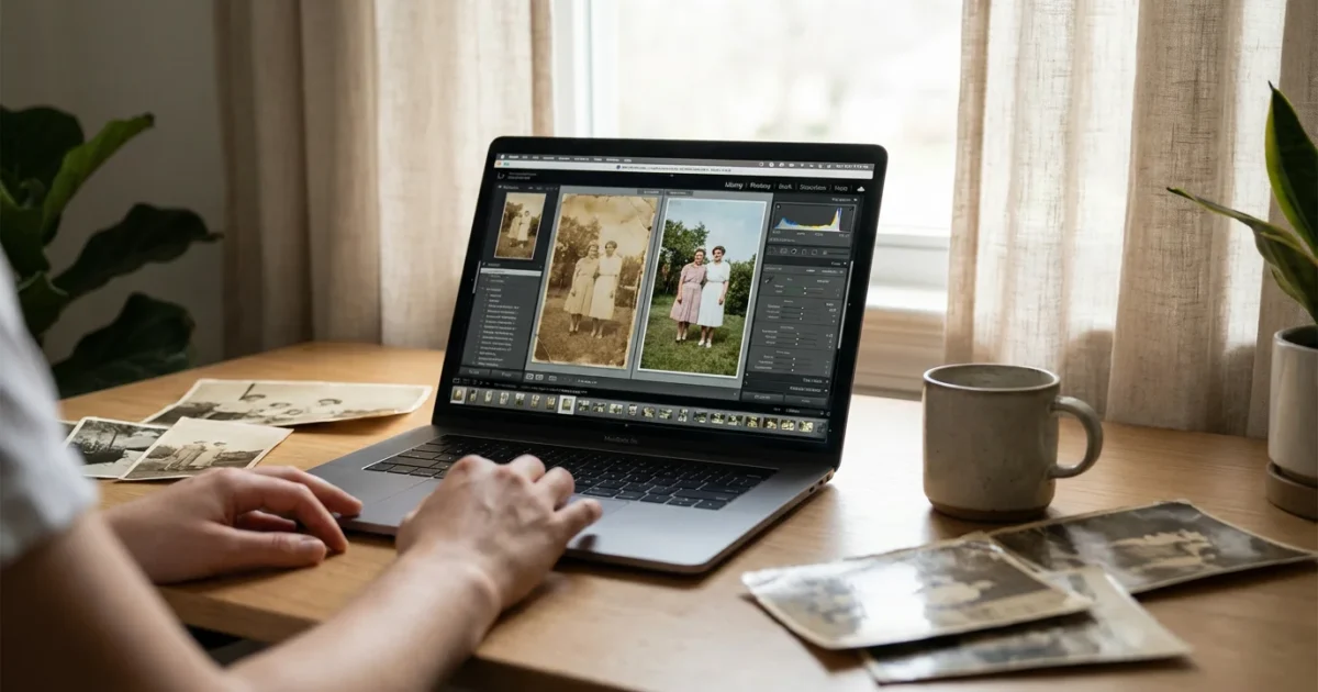 How to Restore Old Faded Photos with Photo Editing Software - guide