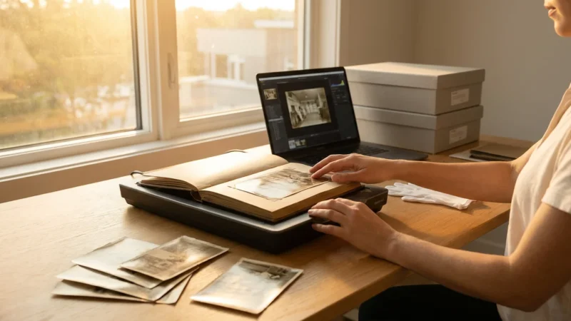 How to Scan and Preserve Old Photo Albums Page by Page - guide