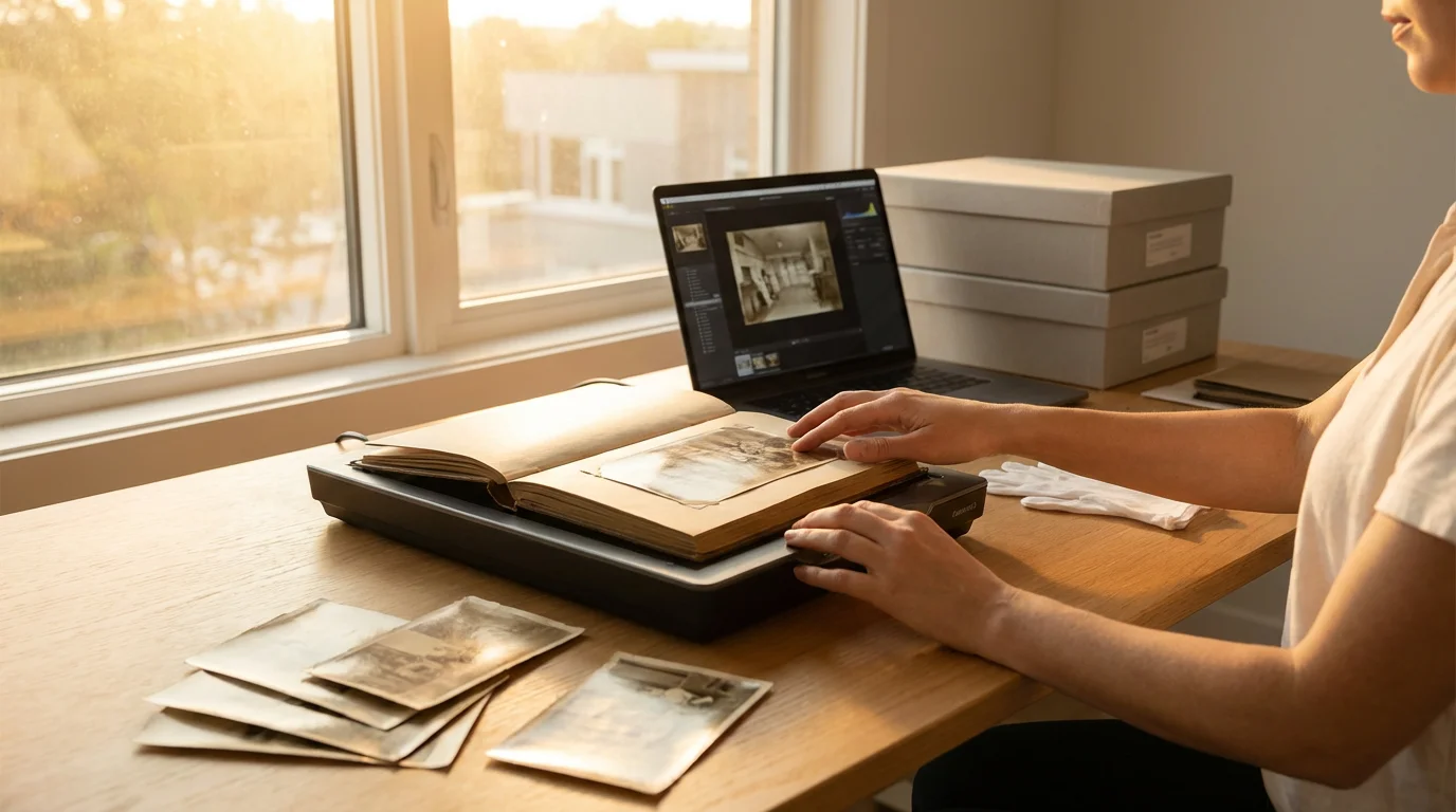 How to Scan and Preserve Old Photo Albums Page by Page - guide