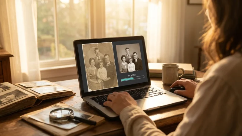 Using AI Photo Restoration Tools to Fix Damaged Images - guide