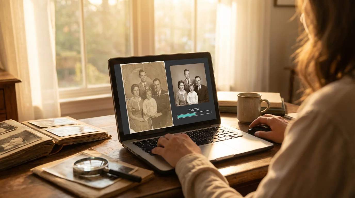 Using AI Photo Restoration Tools to Fix Damaged Images - guide
