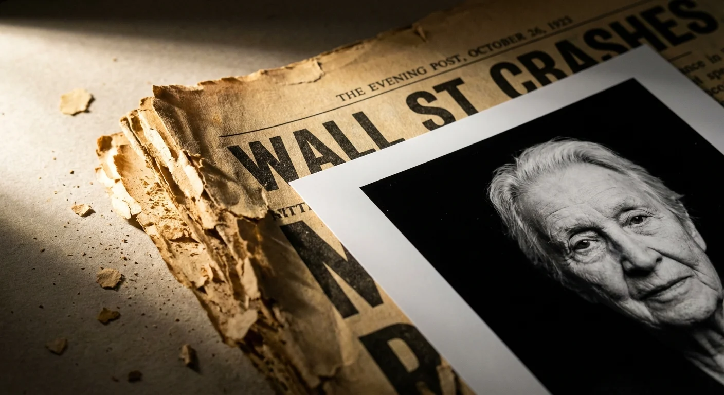 Comparison of a yellowed, crumbling newspaper edge and a crisp, clean modern photograph.