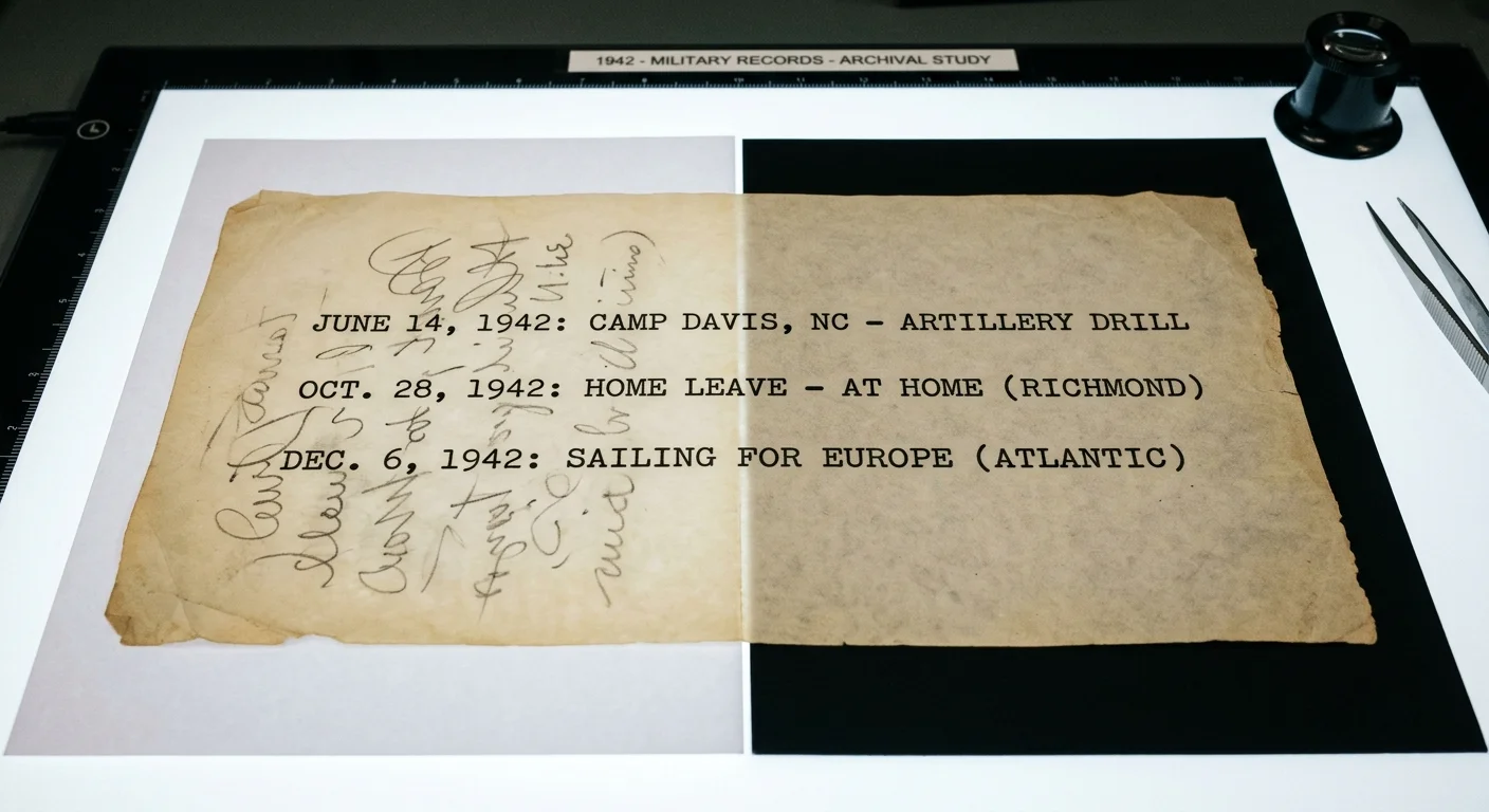 Typed historical paper split across white and black backgrounds on a light table, comparing bleed-through visibility.